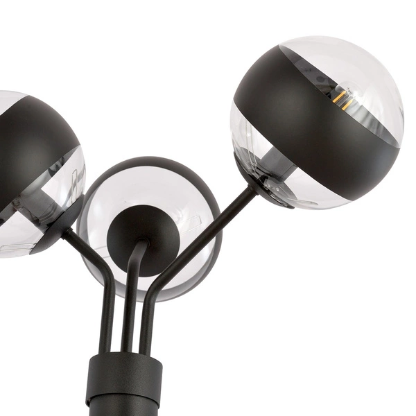Lampa podłogowa Emibig NOVA LP3 Czarny/STRIPE 1139/LP3