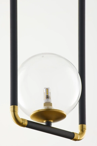 Nowoczesna Lampa wisząca ZAFRA wys. 52-120cm 1xG9 14W IP20 | Złoty