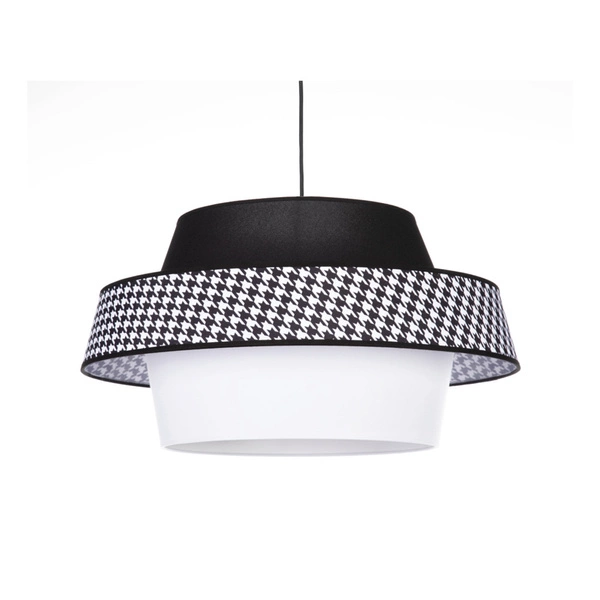 Preto Pepito Lampa Wisząca 1xE27 Max.60W Czarny/Czarny/Pepitka-Czarny-Biały 150079104