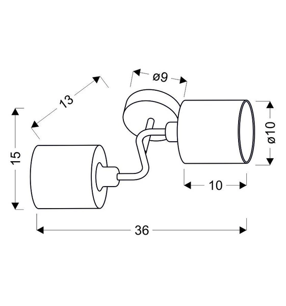 Kinkiet SAX 22-70678 satynowy 2x40W E14