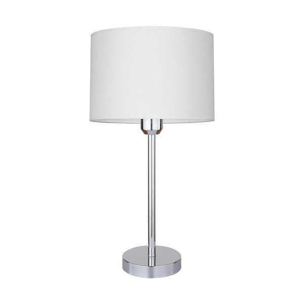Lampa stołowa Leila 1xE27 maks. 60W chromowany metal/przezroczysty kabel PVC/wielokolorowy papier + klosz z PCV ze wzorem krokodyla 7651028
