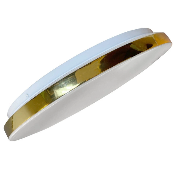 Plafon BABILON, złoty, okrągły średni, 24W LED, barwa neutralna 4000K