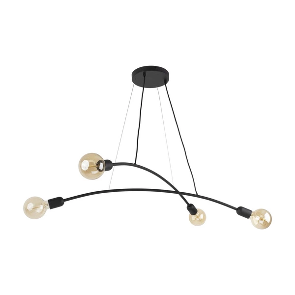 Nowoczesna lampa wisząca HELIX 2724 czarna 2724