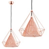 Lampa sufitowa COPPER miedziana siatka 36cm