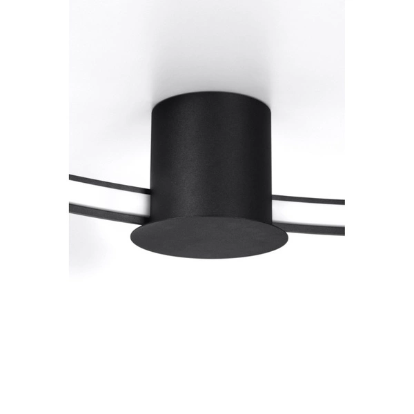 Nowoczesny plafon RIO 110 LED czarny 70W barwa ciepła 3000K TH.134