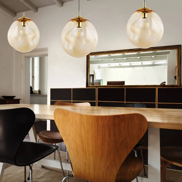 Nowoczesna lampa wisząca bursztynowa SOL 4261 4261