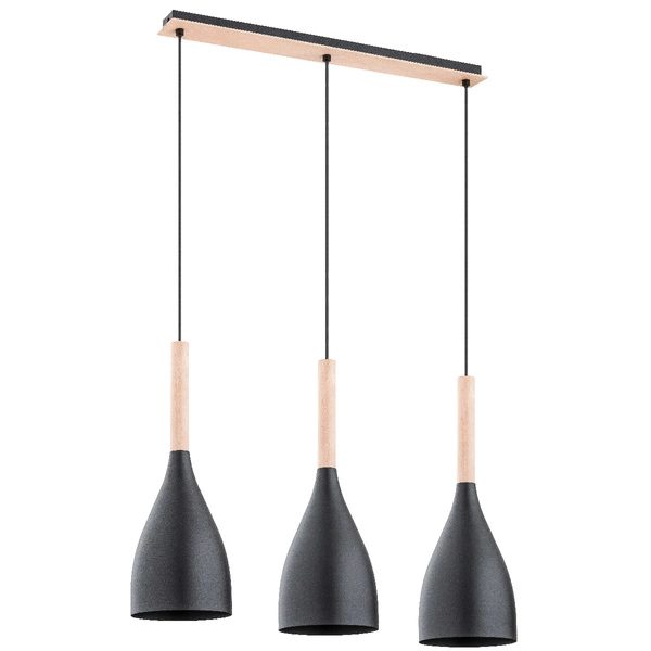 Lampa wisząca ALFA JUICE CZARNA 3xE27 70cm | 62057