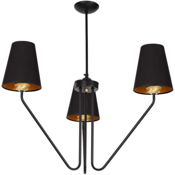 Żyrandol VICTORIA BLACK 3xE27 MLP4912