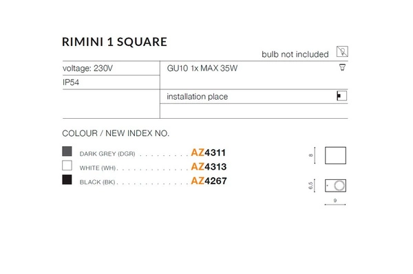 Azzardo RIMINI WH 2175