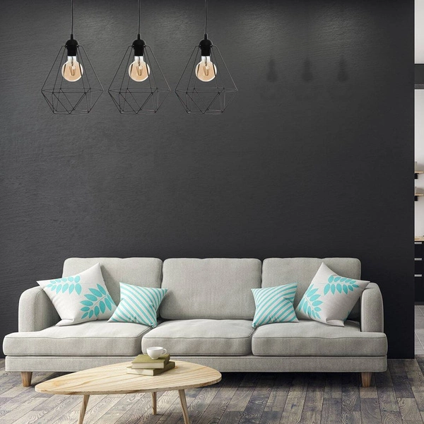 Lampa wisząca BASKET, czarna, 3x60W E27, MLP7215