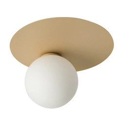 Nowoczesny plafon do biura i domu ARGON G9 12W szer. 27cm | złoty