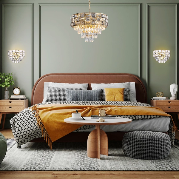 Kinkiet LUXURIA, złoty/transparentny, 2x40W E14, ML8893