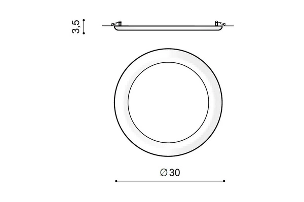 LINDA 30 3000K CHROME