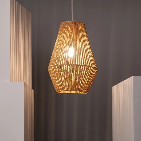 Lampa Wisząca Boho Z Plecionego papieru Abruzzo Giula 30cm E27