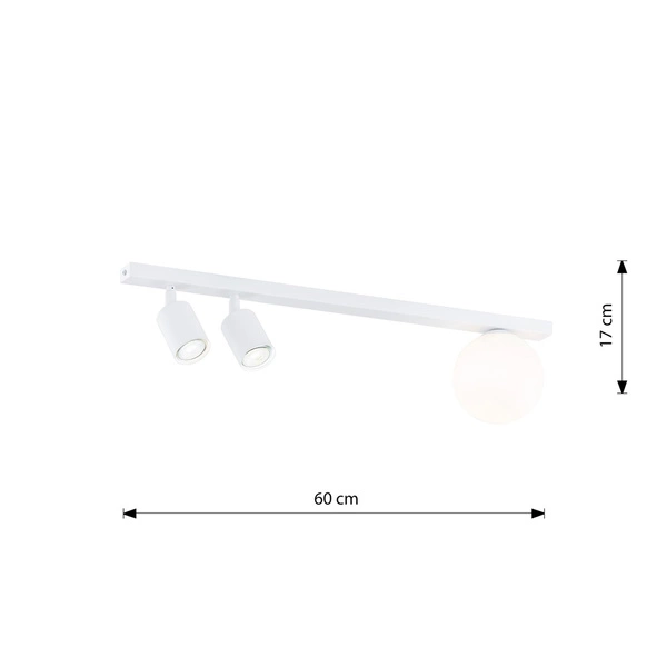 Lampa sufitowa Emibig BASTER 3 Biały 1315/3