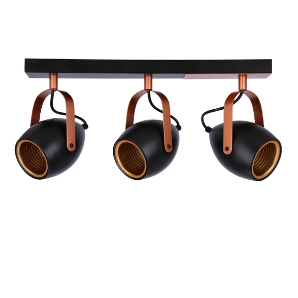 Lampa sufitowa ANICA, 93-82589, czarny/miedziany, 3x40W E14