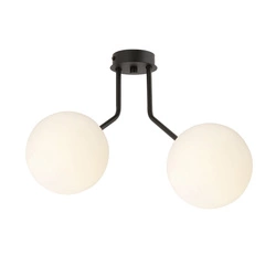 Lampa sufitowa Emibig NOVA 2 Czarny/OPAL 1138/2