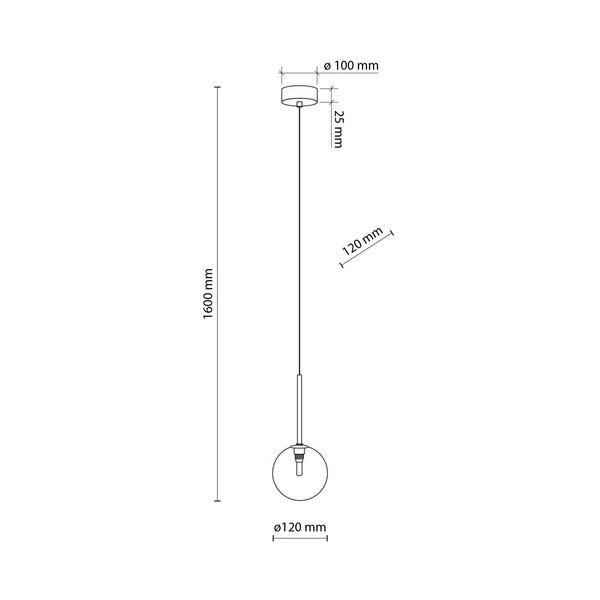 NILOS BLACK / GOLD LAMPA WISZACA 1 5941