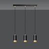 Lampa wisząca Emibig FUMIKO 3 BL/GOLD 817/3