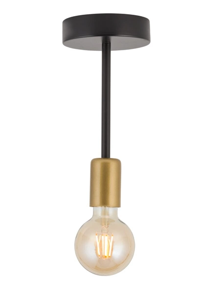 Lampa Sigma GINO 1 plafon czarny złoty 32376