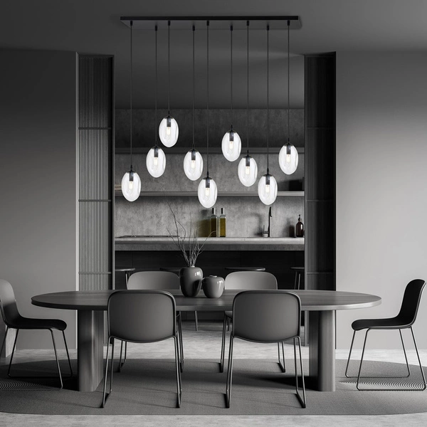 Lampa sufitowa Emibig ASTRAL 9 BL TRANSPARENT 1265/9