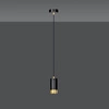 Lampa wisząca Emibig FUMIKO 1 BL/GOLD 817/1