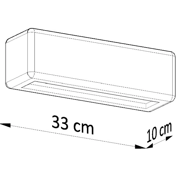 Biały kinkiet ceramiczny SOLLUX SUBANI SL.0840 1x60W E27