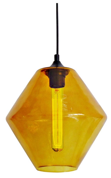 Lampa wisząca BREMEN 31-36223 klosz pomarańczowy + żarówka 60W E27
