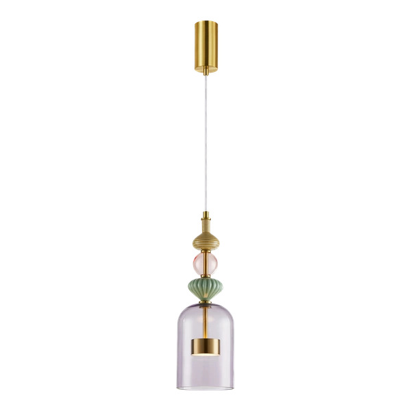 Lampa wisząca ARTE 12W LED śr. 13cm mosiądz