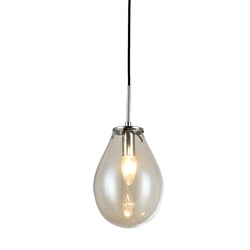Lampa wisząca FONDI, czarny/chrom/transparentny, 1x40W E14