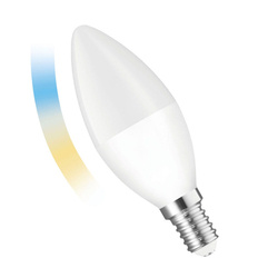 Żarówka świecowa LED 5W E-14 230V RGB+CCT WI-FI/BT SMART