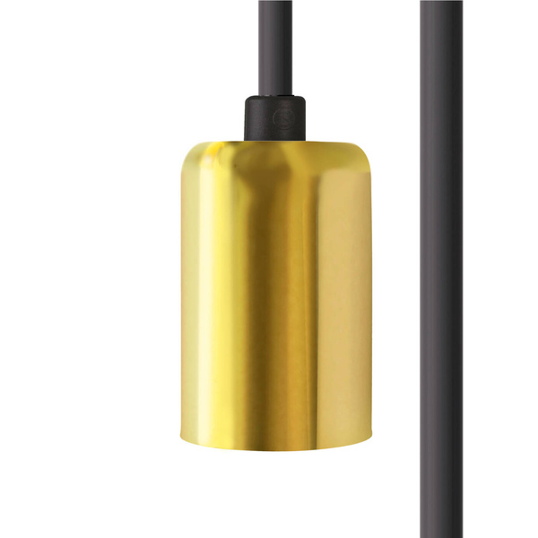 8661   Zawieszenie "CAMELEON CABLE E27 5 M BLACK/BRASS" CZARNY/ MOSIĄDZ