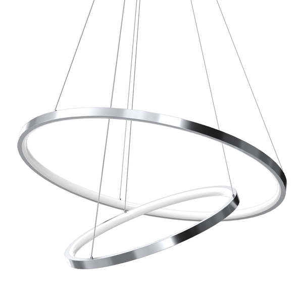 Designerska lampa wisząca ROTONDA CHROME 51W LED | Chrom