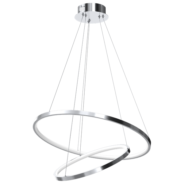Designerska lampa wisząca ROTONDA CHROME 51W LED | Chrom