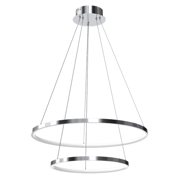 Designerska lampa wisząca ROTONDA CHROME 51W LED | Chrom