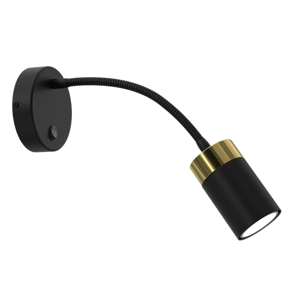 Kinkiet flex JOKER BLACK GOLD 1xGU10 | Czarny