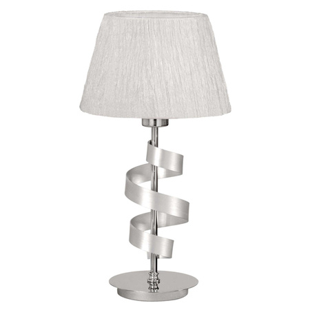 Lampa stołowa/nocna DENIS 41-23476 chrom/srebrny/biały 1x60W E27