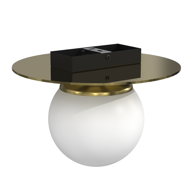 Lampa sufitowa PLATO, MLP7969, biały/złoty, 1x40W E14