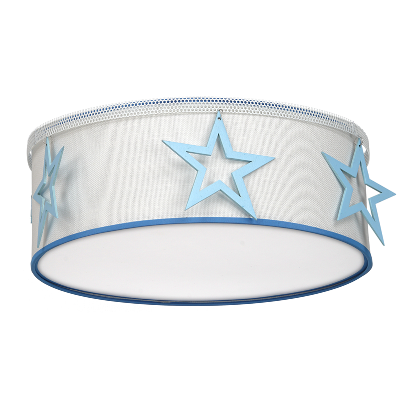 Lampa sufitowa STAR, biały/niebieski, 2x60W E27, MLP8281