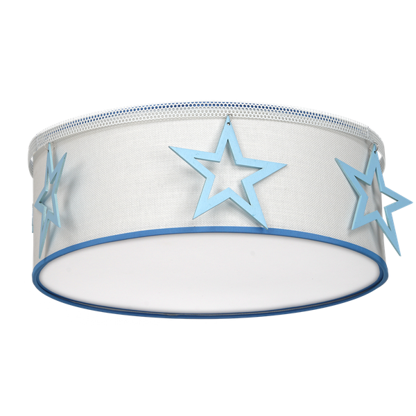 Lampa sufitowa STAR, biały/niebieski, 2x60W E27, MLP8281