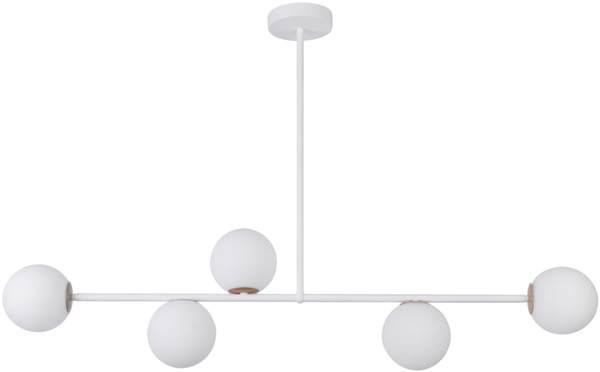 Lampa sufitowa, szklane kule GAMA 5 biały 33187