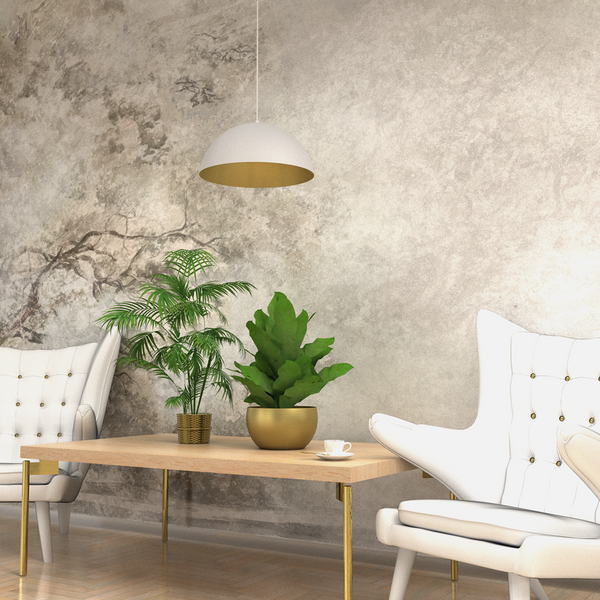 Lampa wisząca BETA, MLP7897, 35 cm, biały/złoty, 1x60W E27