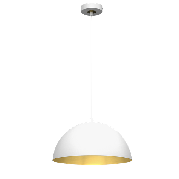 Lampa wisząca BETA, MLP7897, 35 cm, biały/złoty, 1x60W E27