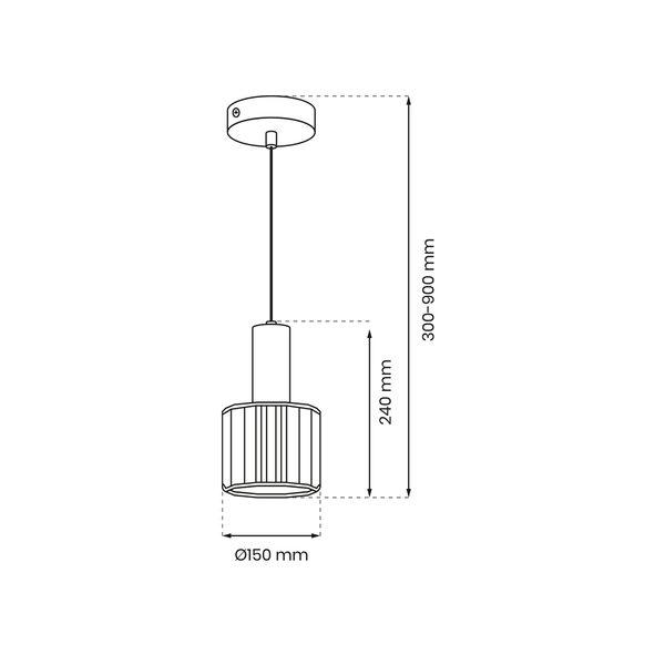 Lampa wisząca CRISTAL, MLP8360, czarny/transparentny/złoty, 1x60W E27