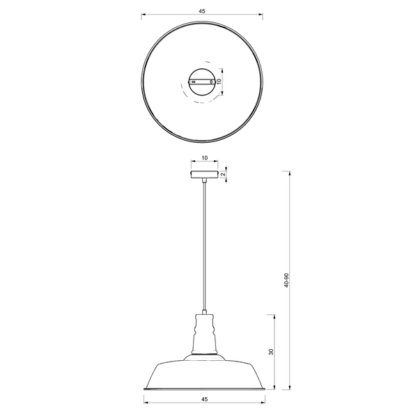 Lampa wisząca ENZO, biały/różowy, 1x60W E27, MLP7979