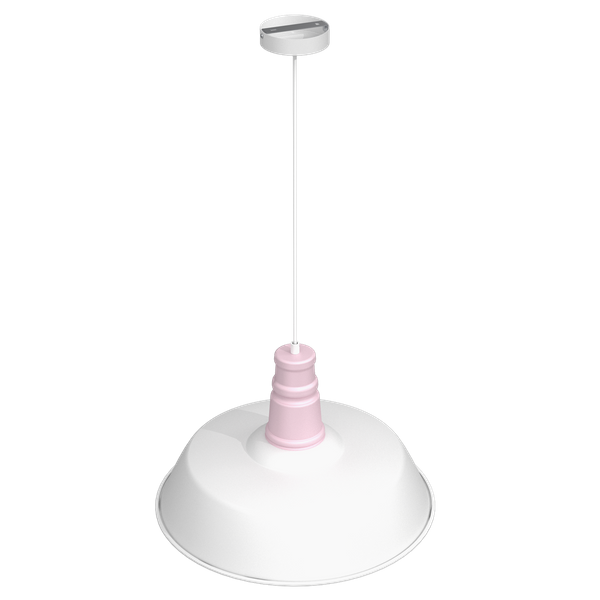 Lampa wisząca ENZO, biały/różowy, 1x60W E27, MLP7979