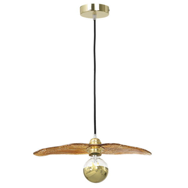 Lampa wisząca FARFALLA, złoty/czarny, 1x60W E27, MLP8340