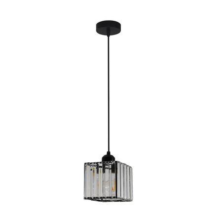 Lampa wisząca GALACTICO, czarny/transparentny, 1x60W E27