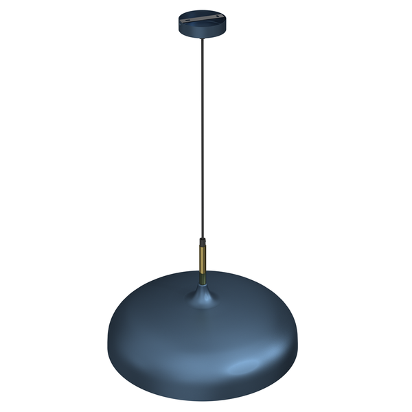 Lampa wisząca LINCOLN, MLP7901, 45 cm, niebieski/złoty, 1x60W E27