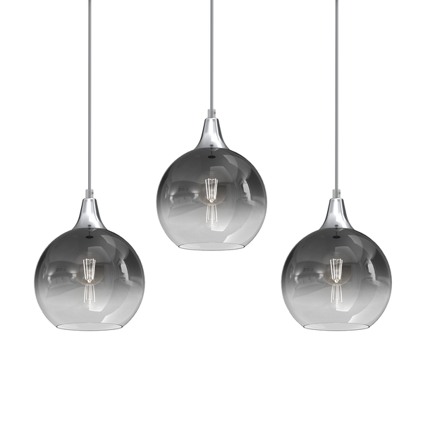 Lampa wisząca MONTE SILVER, MLP8322, srebrna, 3x60W E27